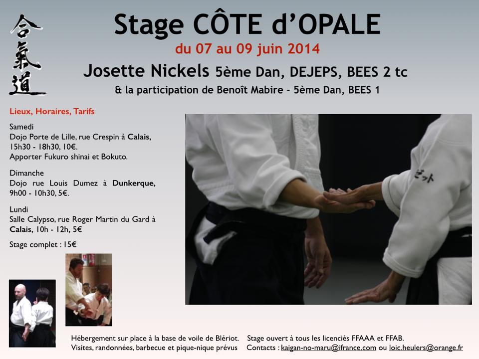 Affiche du stage de Josette Nickels 