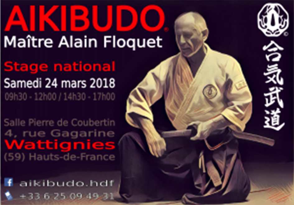Stage national d'Aïkibudo à Wattignies avec Alain Floquet 8e Dan