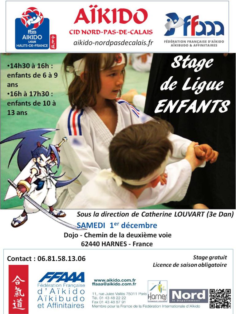 stage enfants 1er décembre à Harnes